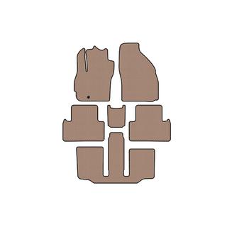 Gummimattor Carsuit (3 rader, 7-sits, beige) foto 1