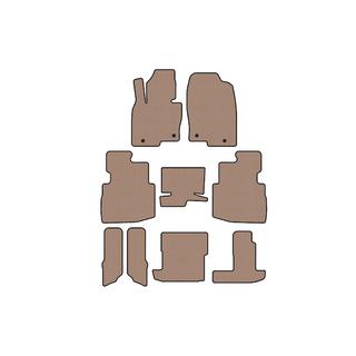 Gummimattor Carsuit (3 rader, 7-sits, beige) foto 1