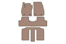 Mazda 5 2010–2018 Carsuit gummimattor till kupén (3 rader, beige) foto 1