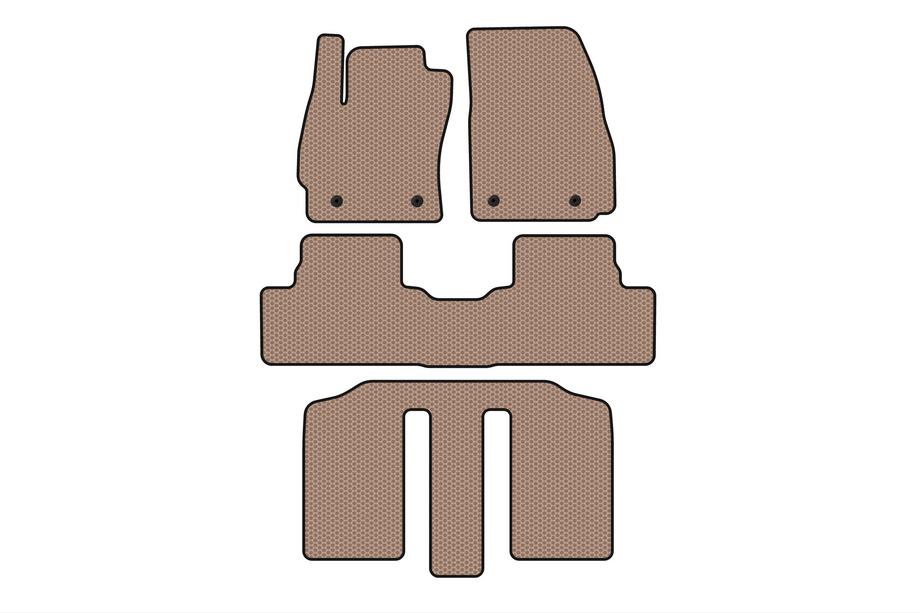 Mazda 5 2010–2018 Carsuit gummimattor till kupén (3 rader, beige) Image