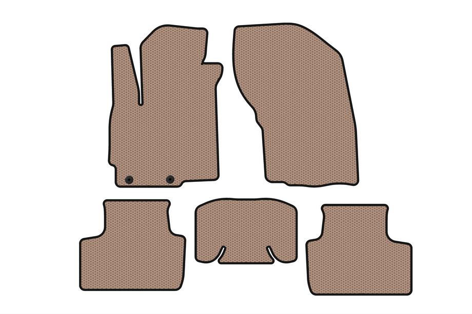 Mitsubishi ASX 2010–2023 Carsuit gummimattor för kupén (2019-2023, beige) Image