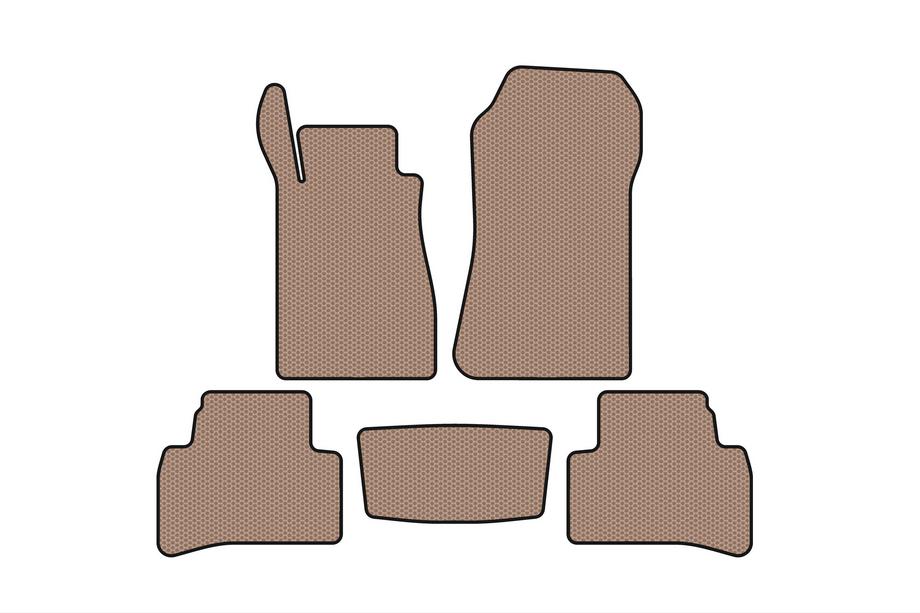 Mercedes CLK W208 1997–2002 Gummimattor Carsuit (Coupé, beige) Image