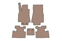 Mercedes A-class W169 2004–2012 Gummimattor Carsuit (2004-2008, HB, 5-dörrars, beige) foto 1