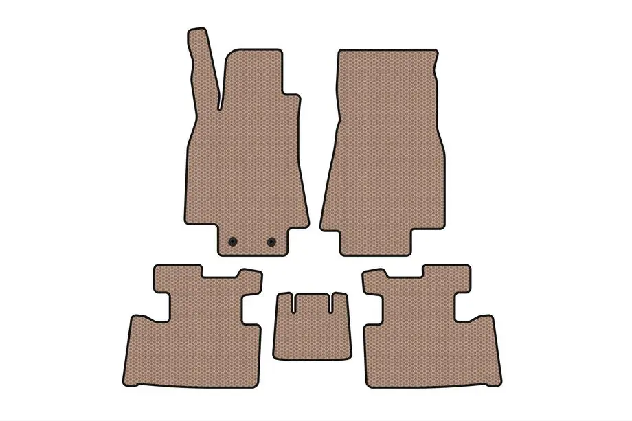 Mercedes A-class W169 2004–2012 Gummimattor Carsuit (2004-2008, HB, 5-dörrars, beige) Image