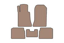 Mercedes E-class W124 1984–1997 Gummimattor Carsuit (SD, beige) foto 1