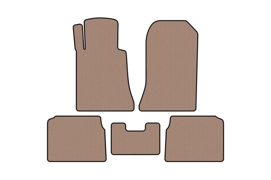 Mercedes E-class W124 1984–1997 Gummimattor Carsuit (SD, beige) Image