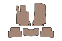 Mercedes C-class W205 2014–2021 Gummimattor Carsuit (SD, beige) foto 1