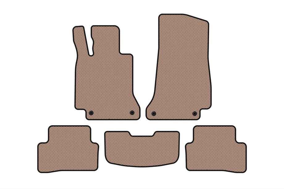 Mercedes C-class W205 2014–2021 Gummimattor Carsuit (SD, beige) Image