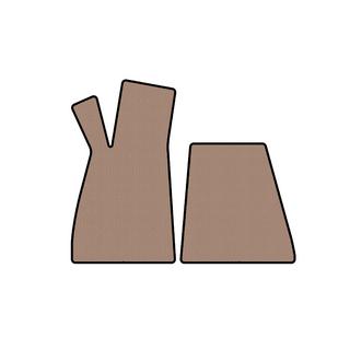 Gummimattor Carsuit (Roadster, Beige) Smart 1998–2007 foto 1