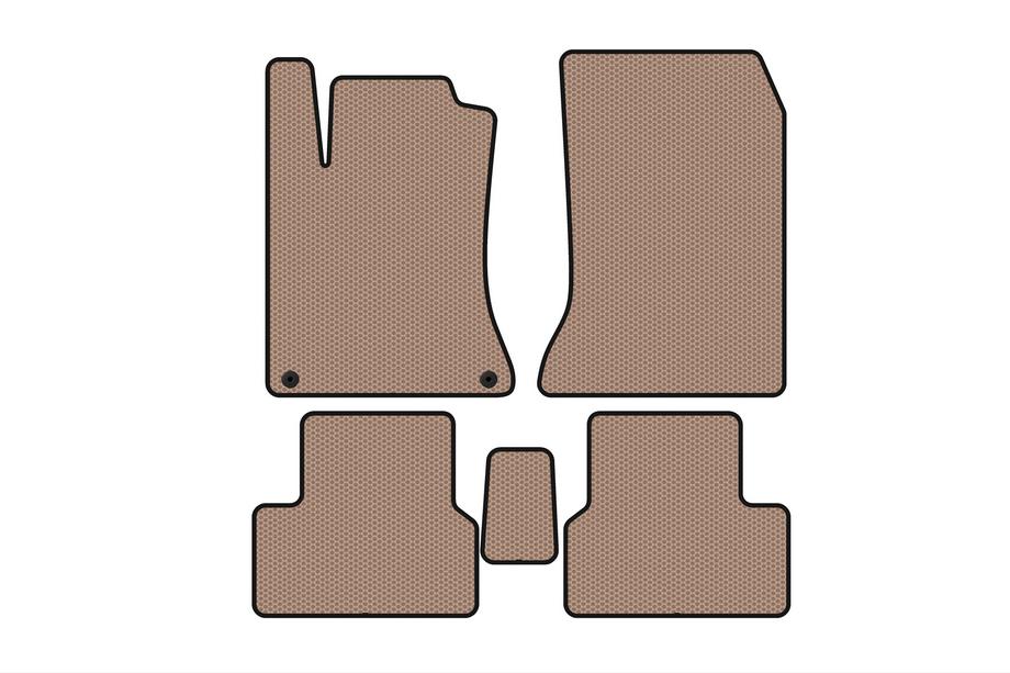 Mercedes B-class W246 2011–2018 Gummimattor för kupén Carsuit (2011-2014, Beige) Image