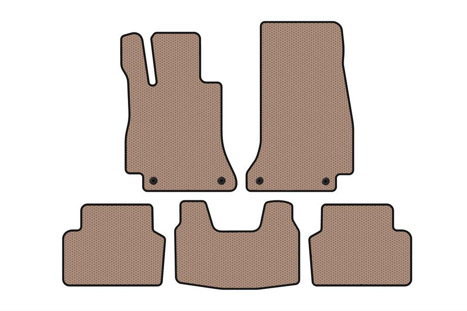 Mercedes E-klass W213 2016–2023 Gummimattor Carsuit (SD, beige) Image