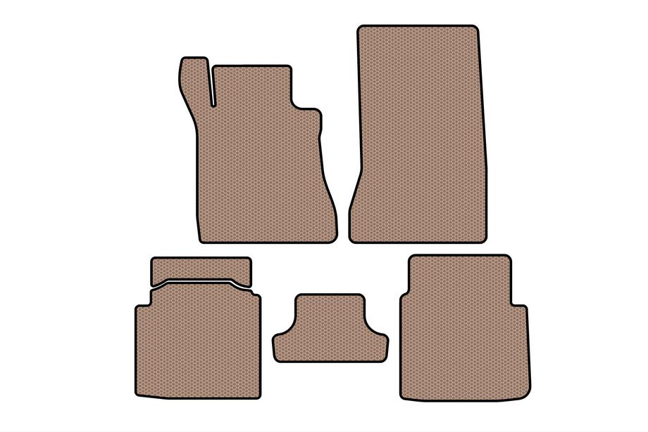 Mercedes S-class W126 1979–1991 Gummimattor till kupén Carsuit (SD, kort hjulbas, beige) Image