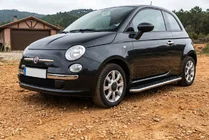 Fiat 500/500L 2013–2022 Sidosteg Maydos V1 (2 st, aluminium ↗ rostfritt stål) foto 1
