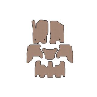 Gummimattor Carsuit V1 (3 rader, beige, 2010-2014) Nissan Pathfinder R51 2005–2014 foto 1