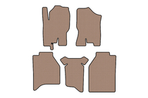 Nissan Navara 2006–2015 Carsuit gummimattor för kupén (utan förvaringsfack, beige) foto 1