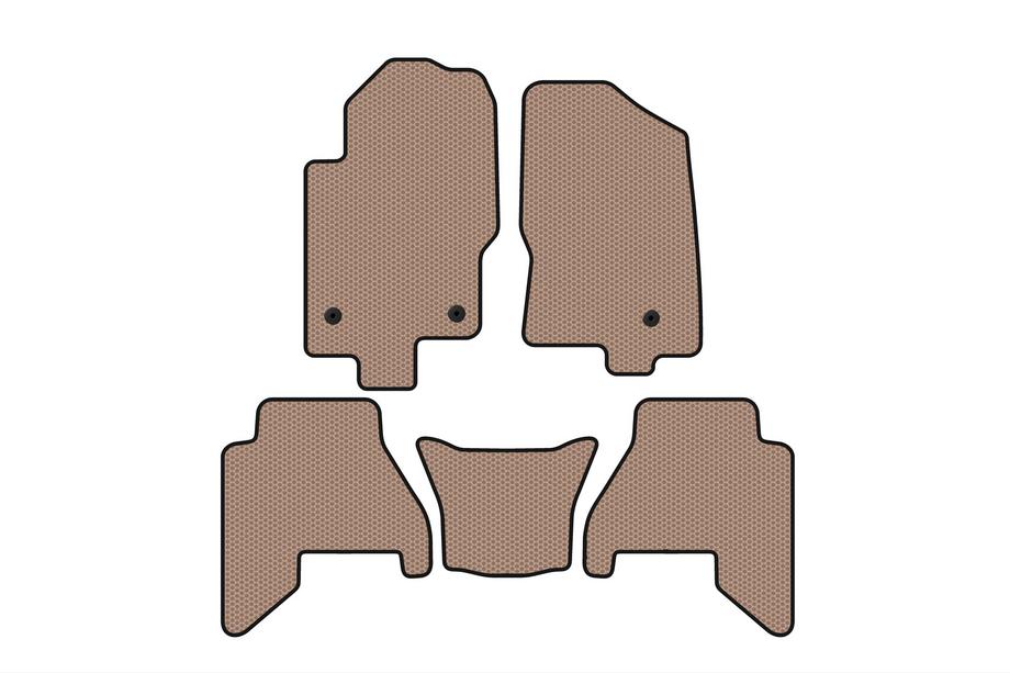 Nissan Pathfinder R51 2005–2014 Gummimattor Carsuit V2 (2 rader, Beige, 2010-2014) Image