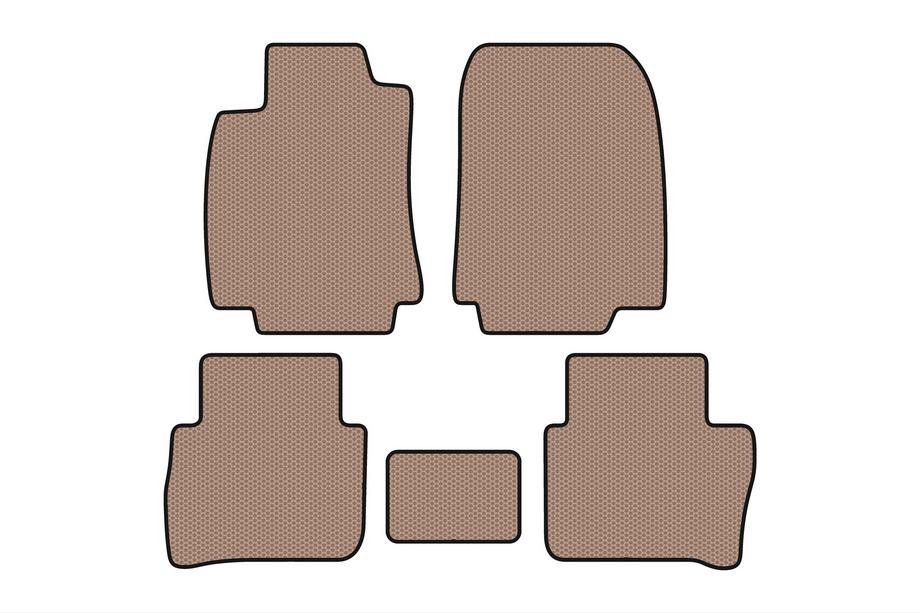 Nissan Tiida 2011–2014 Gummimattor Carsuit (HB, beige) Image
