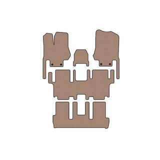 Gummimattor Carsuit (3 rader, 7-sits, beige) foto 1