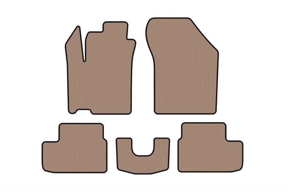 Opel Agila 2007–2015 Gummimattor Carsuit (HB, beige) Image