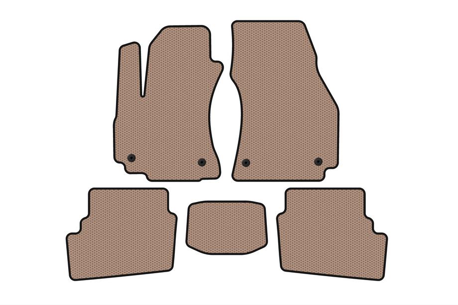 Opel Zafira A 1998–2005 Gummimattor för kupén Carsuit (2 rader, 2003-2005, 7-sitsig, beige) Image