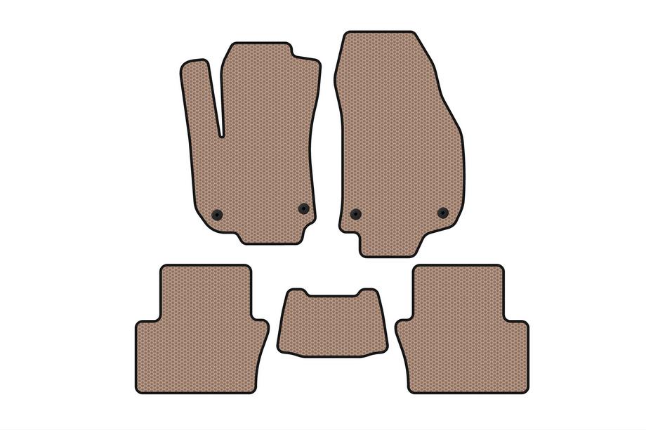 Opel Zafira B 2005–2011 Gummimattor Carsuit (2 rader, beige) Image
