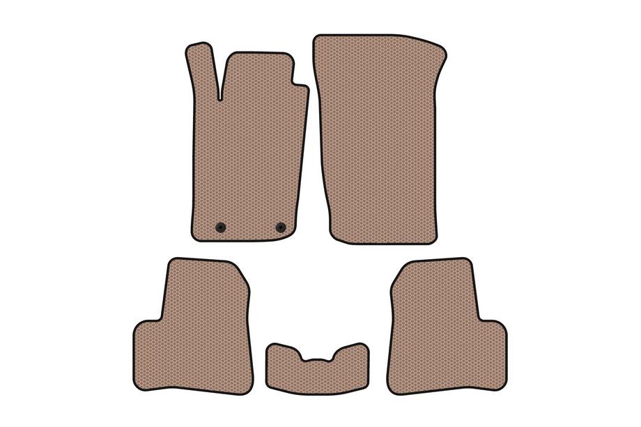 Peugeot 206 1998–2024 Gummimattor till kupén Carsuit (1998-2009, beige) Image
