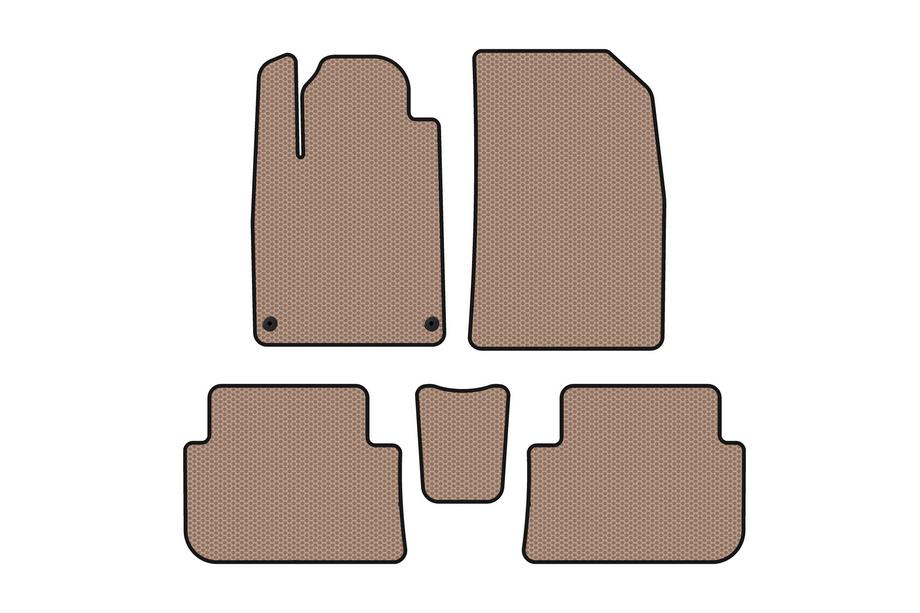 Peugeot 407 2004–2011 Gummimattor Carsuit (SD, beige) Image