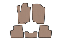 Peugeot 207 2006–2014 Gummimattor Carsuit (HB, 5-dörrars, beige) foto 1