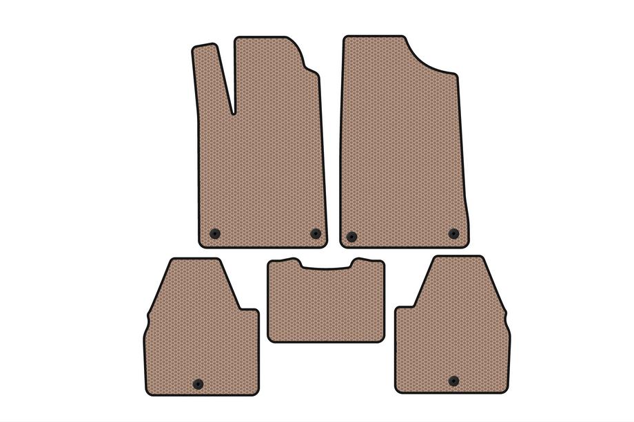 Peugeot 607 1999–2010 Gummimattor Carsuit (SD, beige) Image