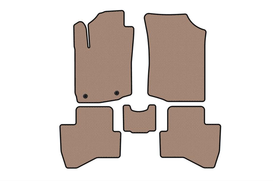 Peugeot 108 2014–2021 Gummimattor Carsuit (HB, beige) Image