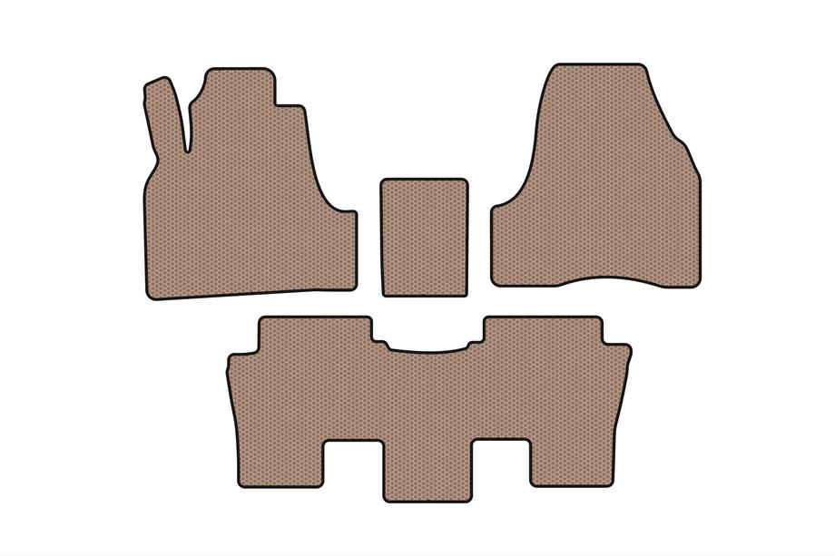 Peugeot 807 2002–2014 Gummimattor Carsuit (Beige) Image