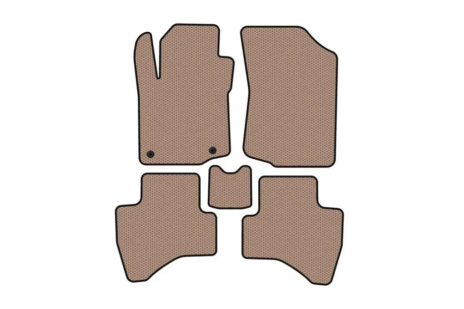 Peugeot 107 2005–2014 Gummimattor Carsuit (HB, beige) Image