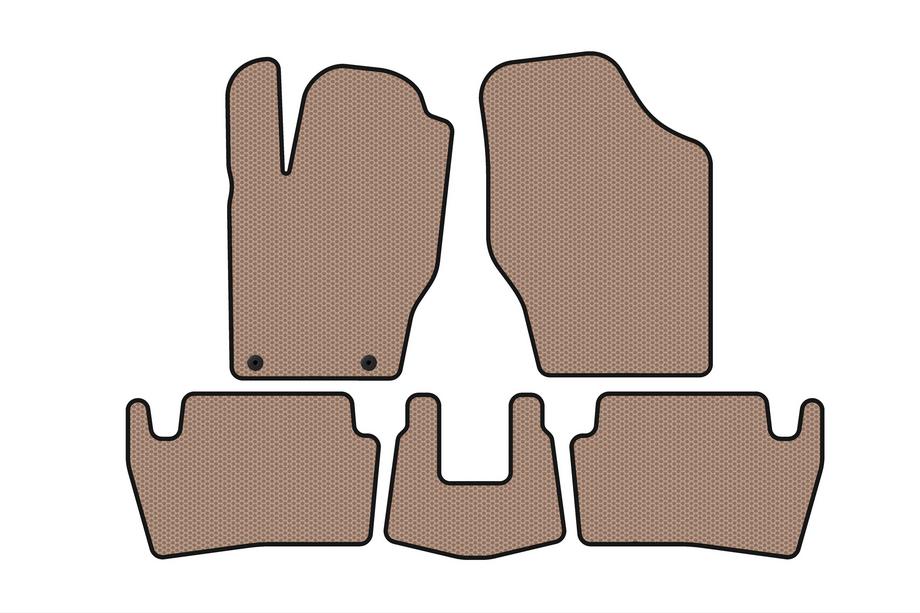 Peugeot 307 2001–2008 Gummimattor Carsuit (2001-2005, HB, 5-dörrars, beige) Foto 1