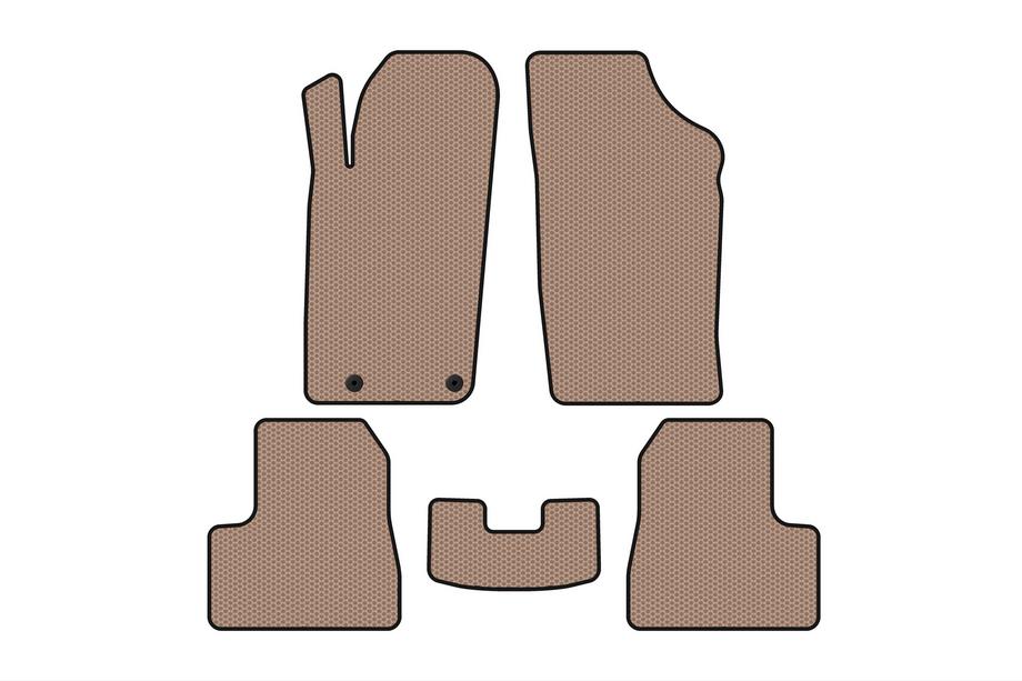 Peugeot 206 1998–2024 Gummimattor till kupén Carsuit (2009-2013, Beige) Image