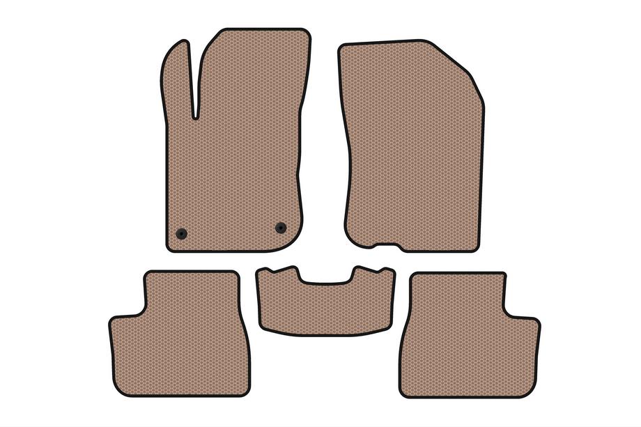 Peugeot 208 2012–2019 Gummimattor Carsuit (Beige) Image