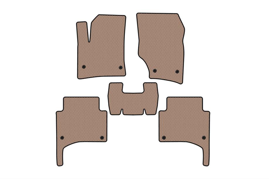 Porsche Cayenne 2003–2010 Gummimattor Carsuit (Beige) Image
