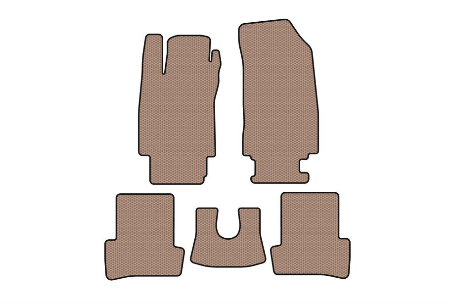 Renault Clio III 2005–2012 Gummimattor Carsuit (Beige) Image