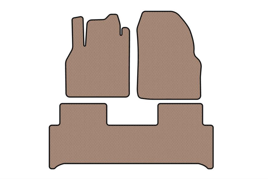 Renault Scenic/Grand 2003–2009 Gummimattor Carsuit (Beige) Image