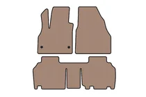 Renault Kangoo 2008–2020 Gummimattor Carsuit (2 rader, 5-dörrars/7-sits, beige) foto 1