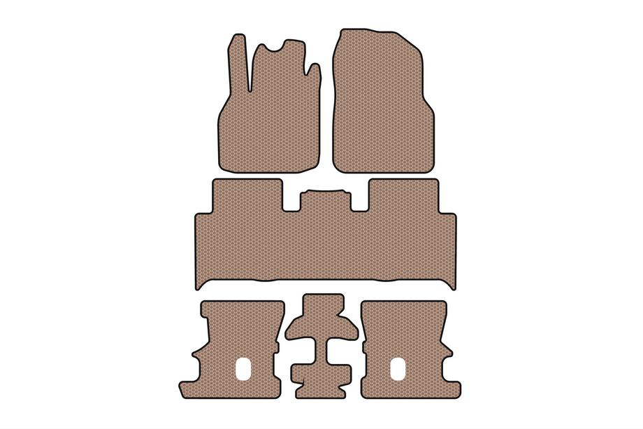 Renault Scenic/Grand 2003–2009 Carsuit gummimattor till kupén (3 rader, beige) Image