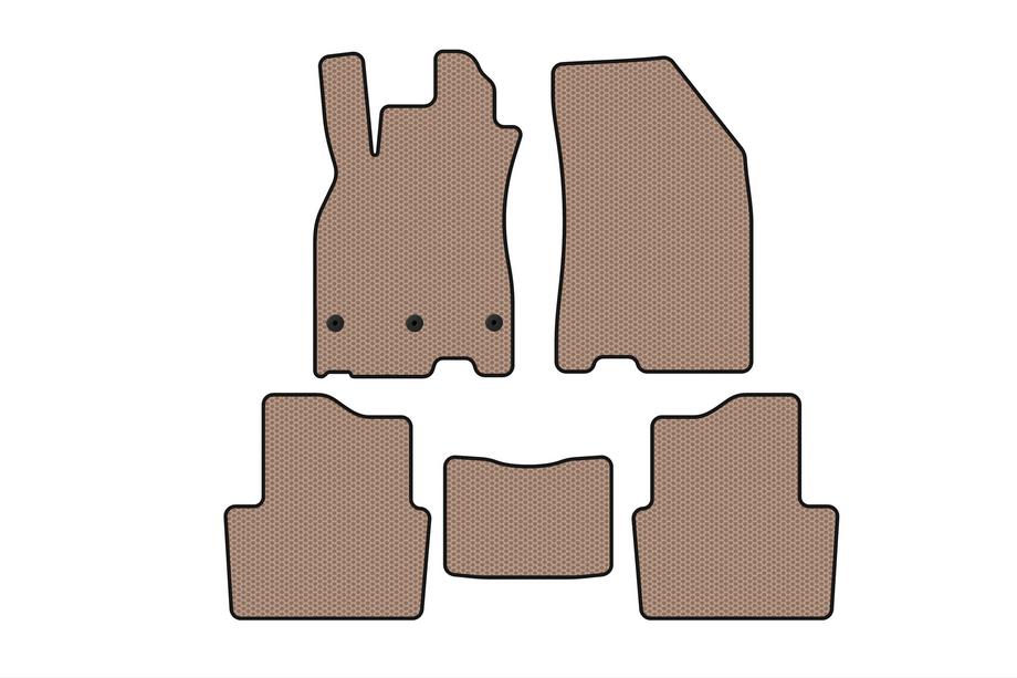 Renault Megane III 2009–2016 Gummimattor Carsuit (SD, beige) Image