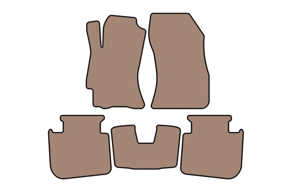 Subaru Legacy 2009–2014 Gummimattor Carsuit (2009-2013, SD, beige) Image