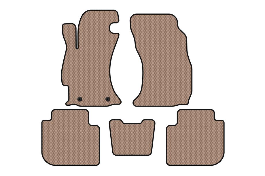 Subaru Forester 2013–2018 Gummimattor Carsuit (2013-2017, beige) Image