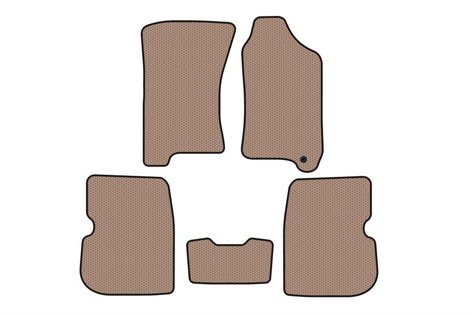 Subaru Forester 1997–2002 Gummimattor Carsuit (högerstyrd, beige) Image