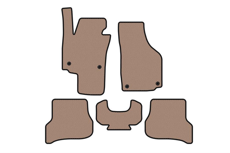 Seat Altea 2004–2015 Gummimattor Carsuit (Beige) Image