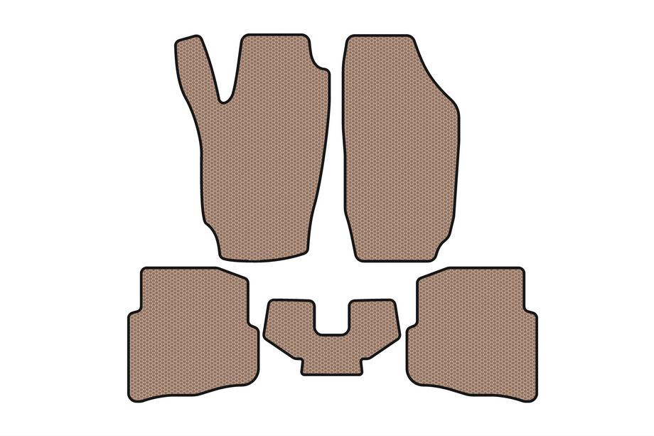 Seat Ibiza 2002–2009 Gummimattor Carsuit (Beige) Image