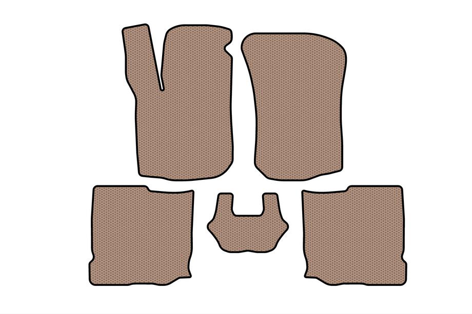 Seat Leon 1999–2005 Gummimattor Carsuit (HB, 5-dörrars, beige) Image