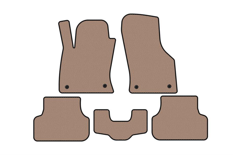 Seat Leon 2013–2020 Gummimattor Carsuit (2013-2016, SW, beige) Image