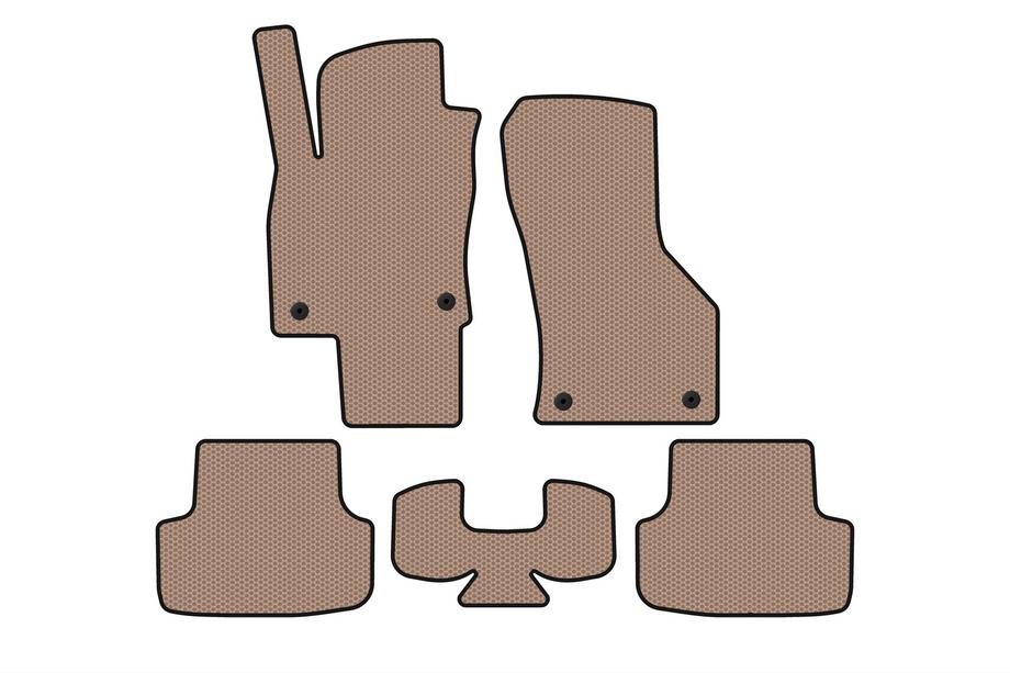 Seat Leon 2013–2020 Gummimattor Carsuit (Beige) Image