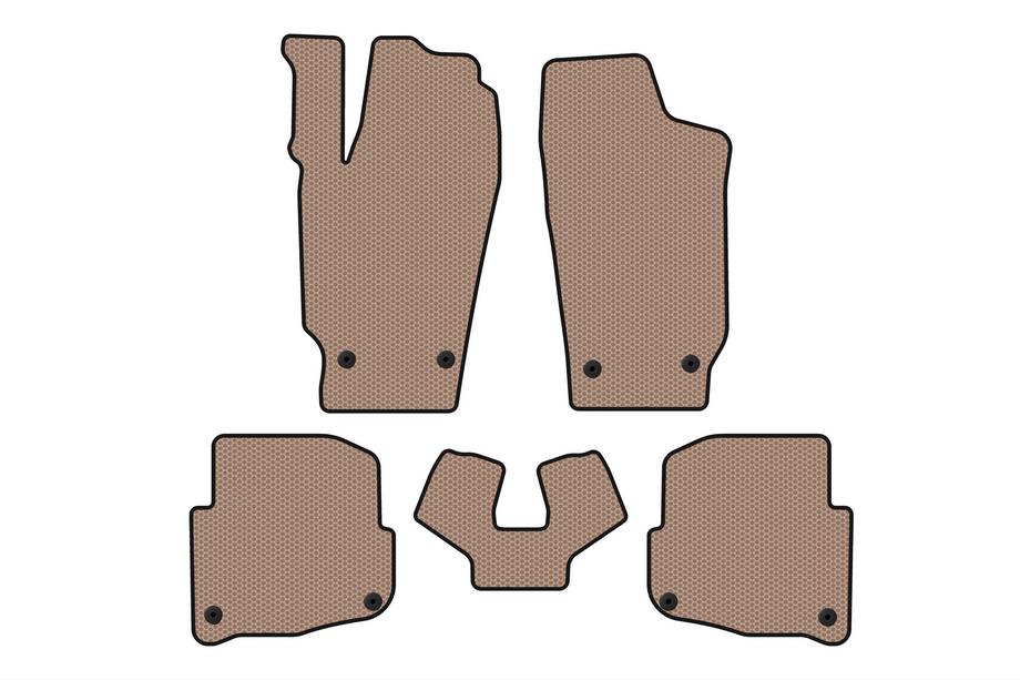 Skoda Fabia 2000–2007 Gummimattor Carsuit (SD, beige) Image
